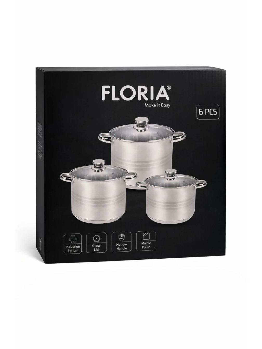 Set oale inox FLORIA 6 piese