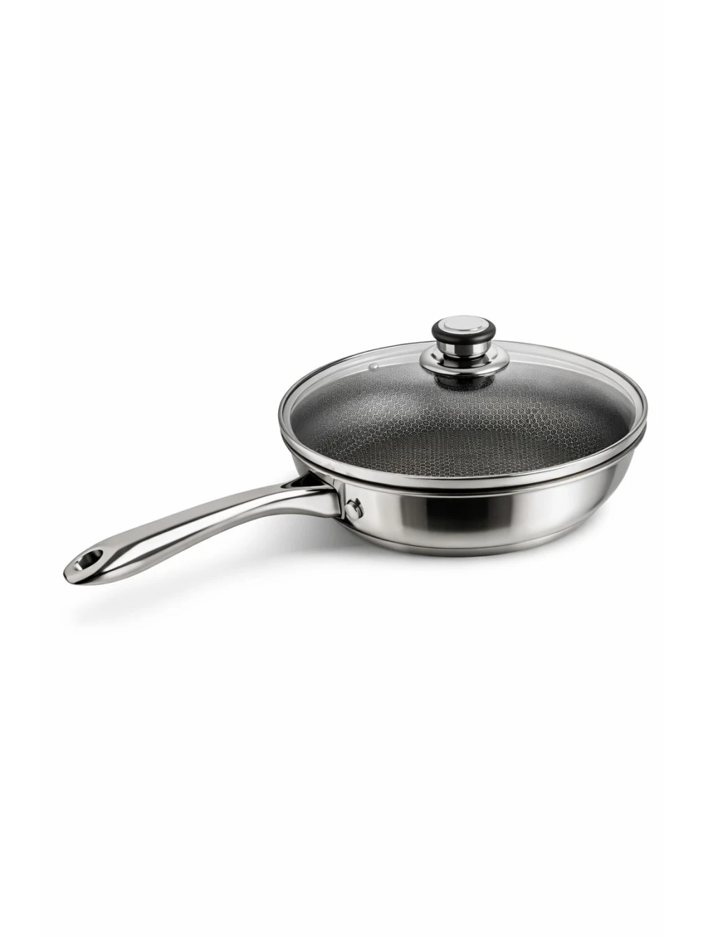 Tigaie INOX cu capac 30 cm