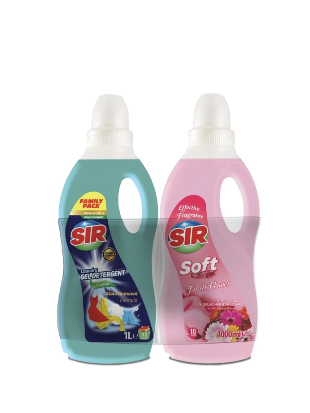 PROMO DETERGENT UNIVERSAL 1L + BALSAM 1L FRESH FLOWER