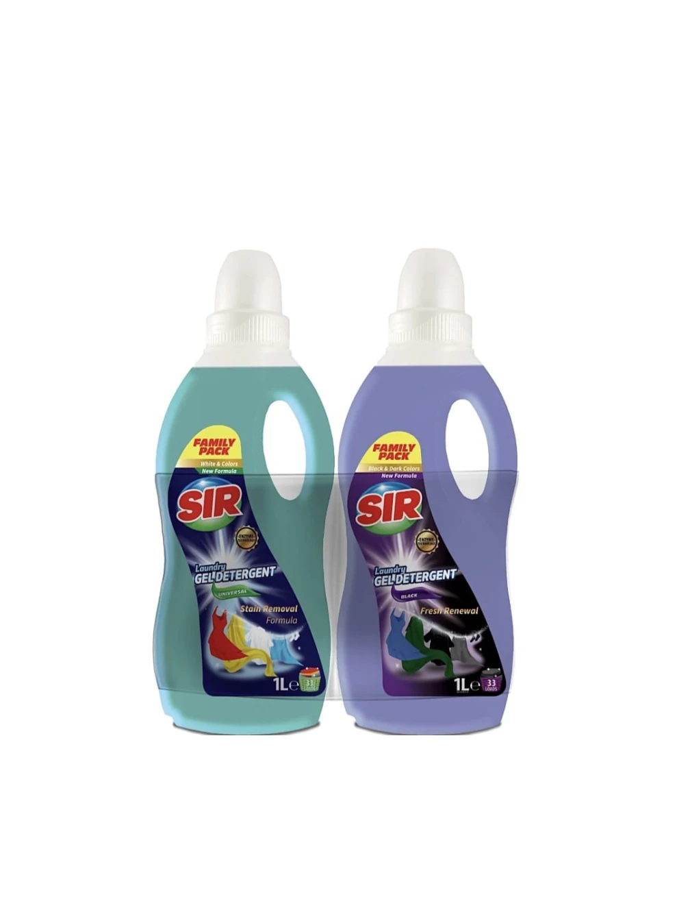 DETERGENT RUFE UNIVERSAL 1L +DETERGENT RUFE 1L NEGRU