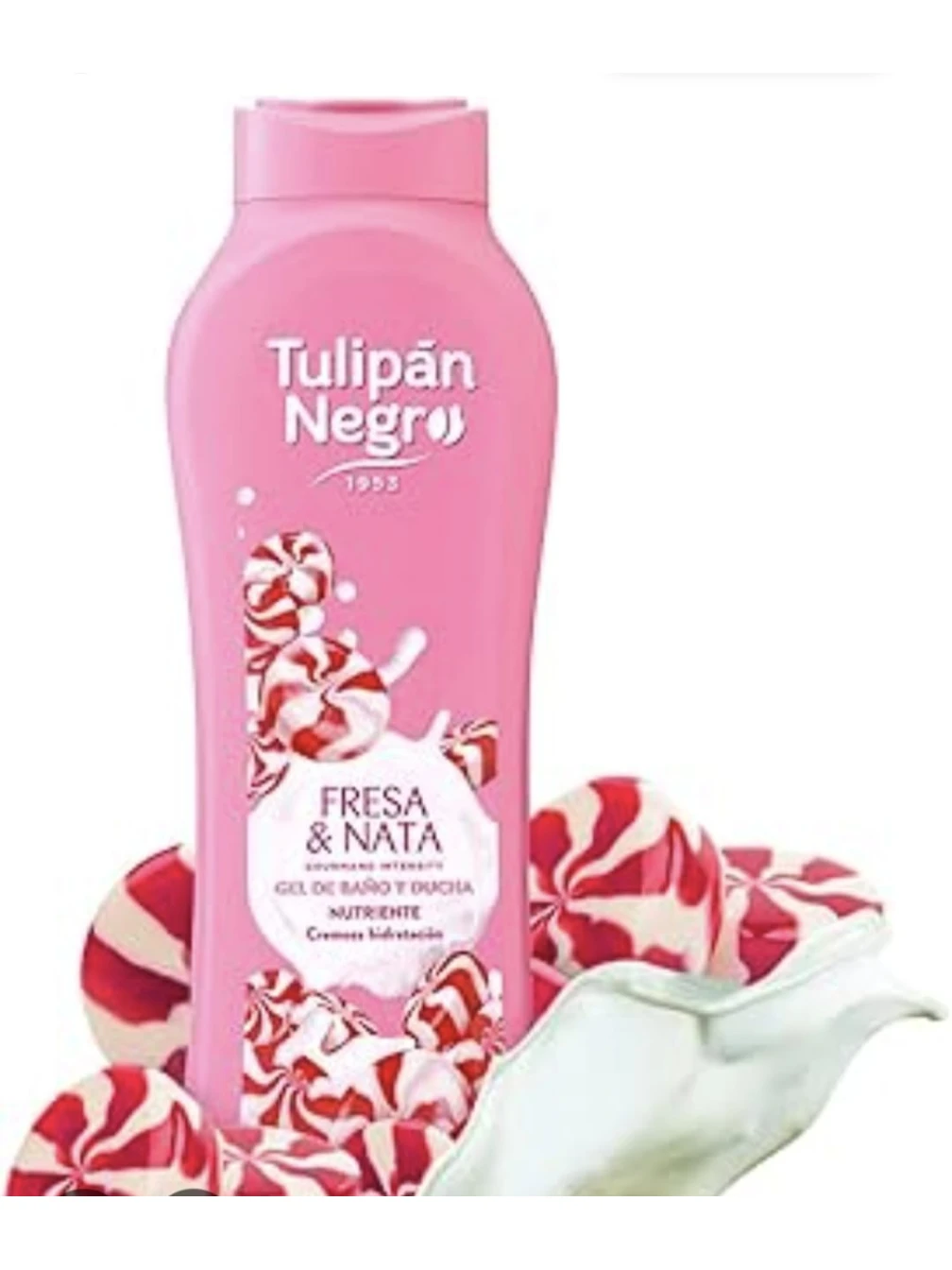 TULIPÁN NEGRO GEL DE DUS FRESA & NATA 650 ML