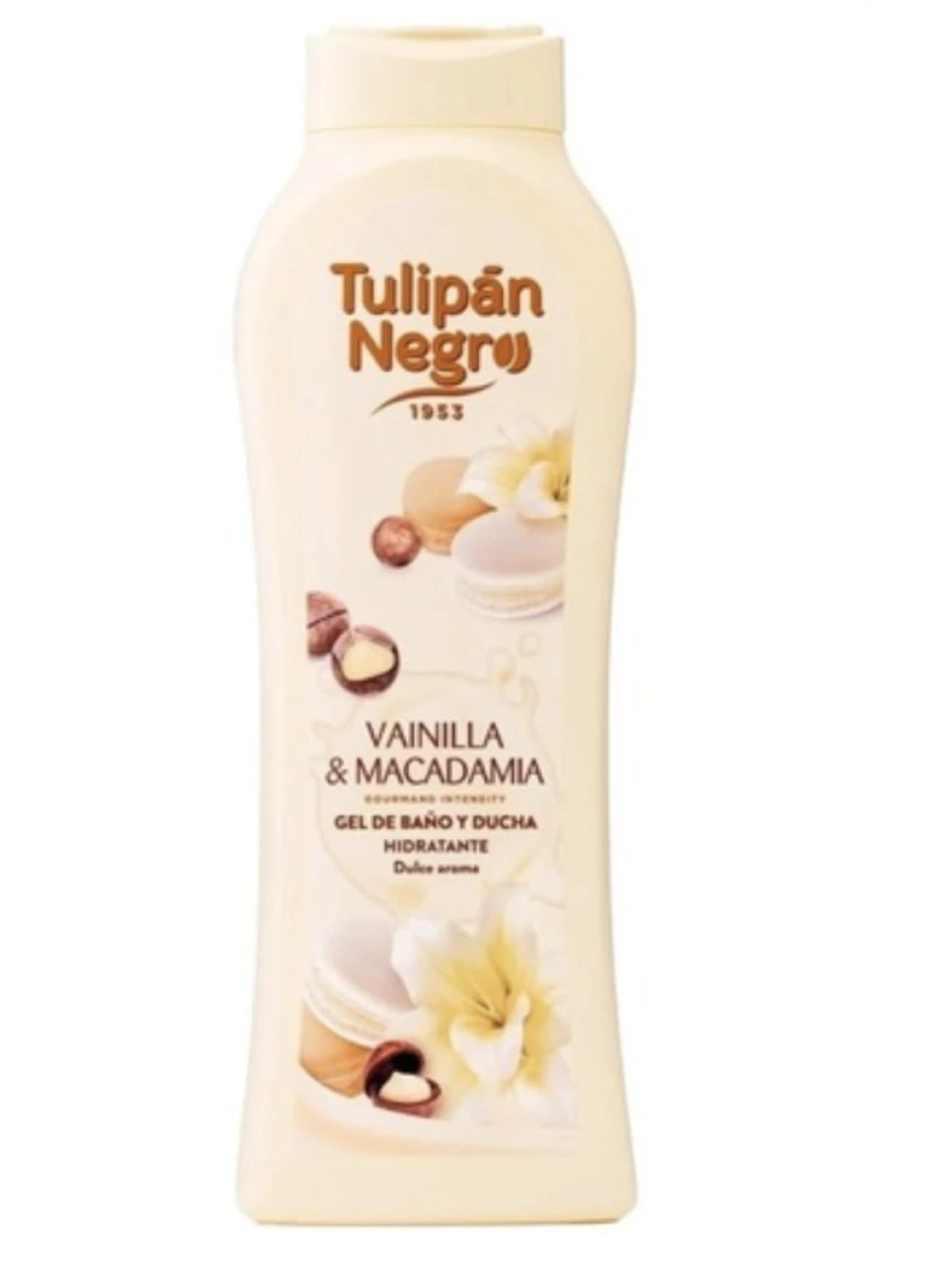 TULIPÁN NEGRO GEL DE DUS VANILLA & MACADAMIA 650 ML TULIPÁN NEGRO GEL DE DUS VANILLA & MACADAMIA 650 ML