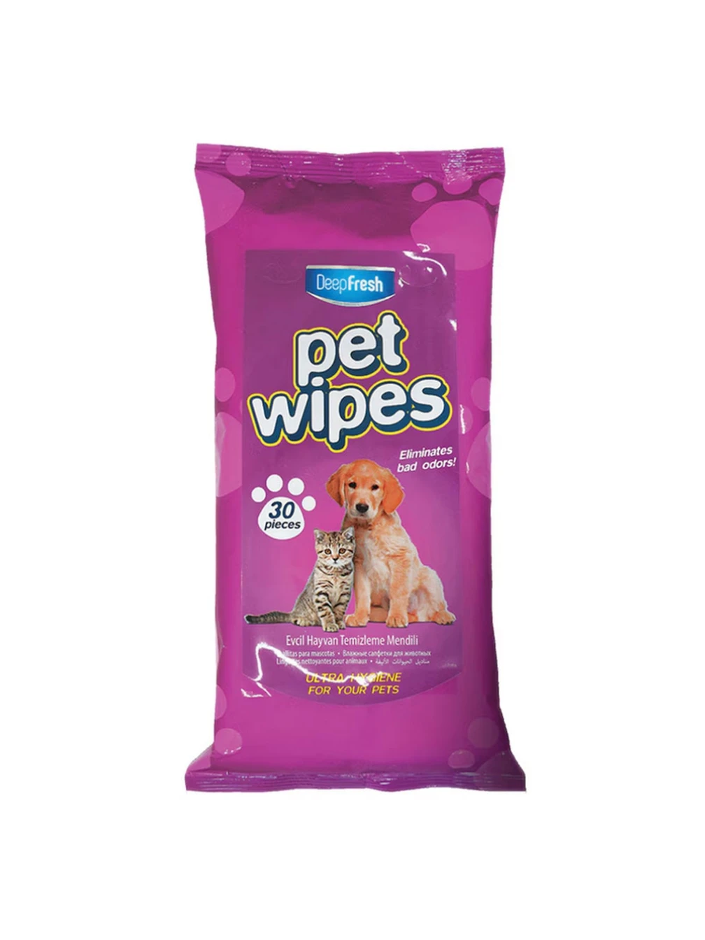 SERVETELE DEEP FRESH PET WIPES PENTRU ANIMALELE DE COMPANIE 30 buc