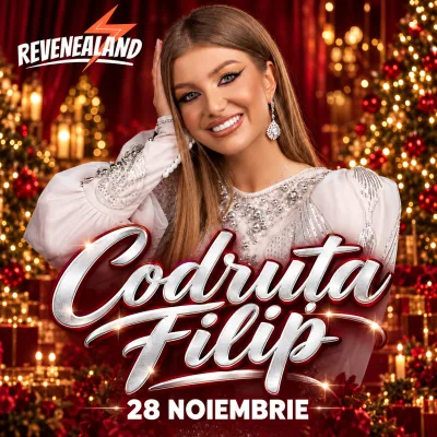 28.11.2026 - INVITAȚIE DE ACCES REVENEALAND • Invitat special: Codruța Filip  - Program 15:00–22:00 • Recital ora 19:00