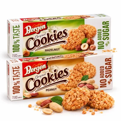 PROMO : 1 COOKIES FURSECURI FARA ZAHAR CU ARAHIDE 125 G+1 COOKIES FURSECURI FARA ZAHAR  CU ALUNE 130 G