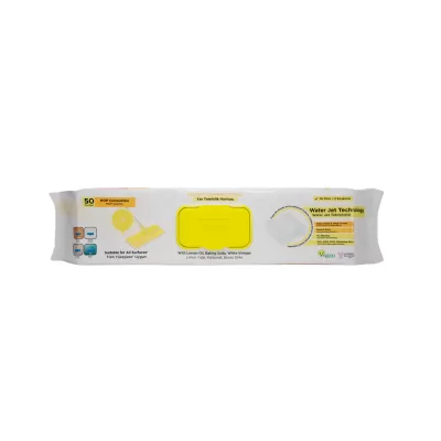 1 SERVETEL MOP CU LAMAIE pentru multi suprafete, bicarbonat si otet 50 buc ( galben)